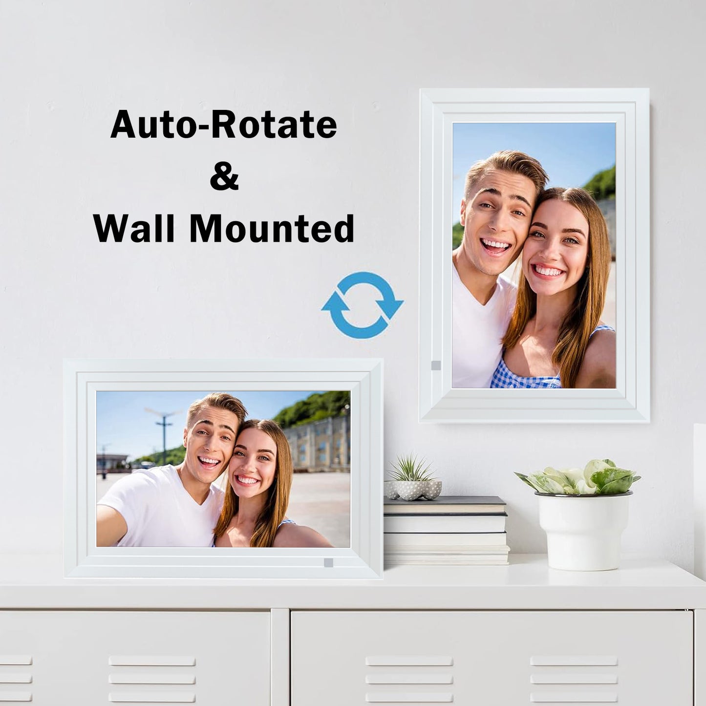VEANXIN 10.1 inch Digital Picture Frame-White