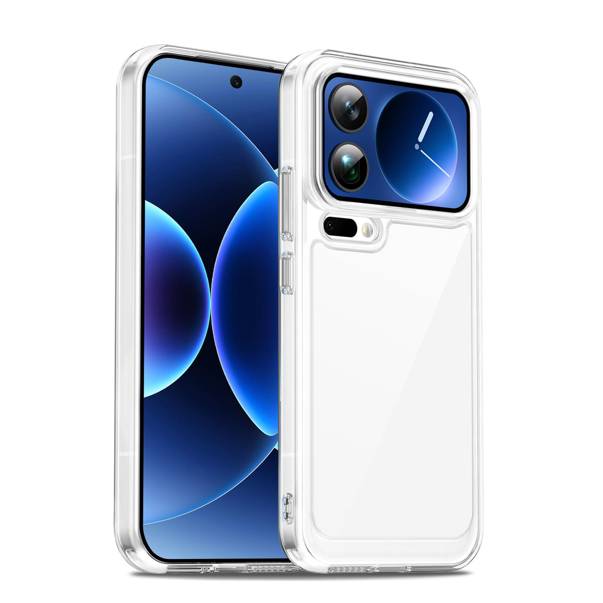Military-grade drop-proof transparent phone case for Xiaomi 17 Pro Max