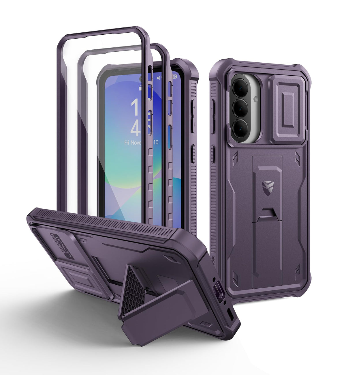 Shockproof phone case for Samsung Galaxy A35-5G with screen protector, 6.6-inch screen.