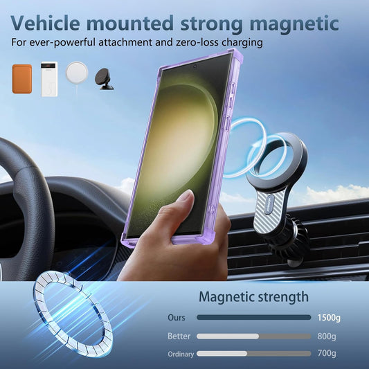360¡ã Rotating Phone Stand Shockproof Phone Case for Samsung Galaxy S23 Ultra