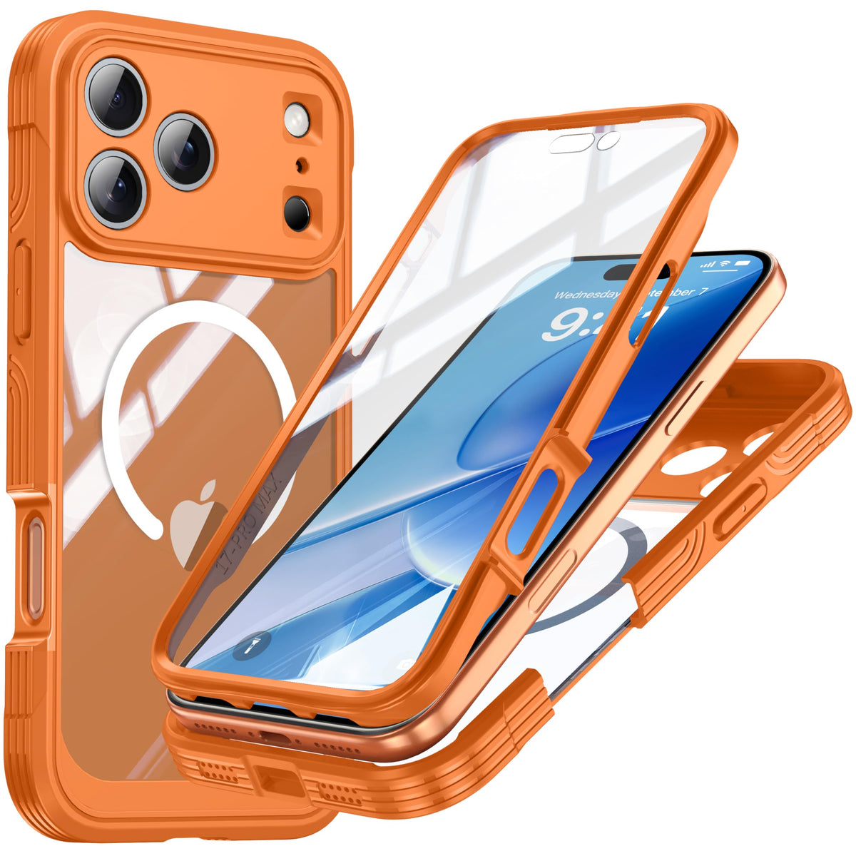 Shockproof Magnetic phone case for iPhone 17 Pro Max, military-grade