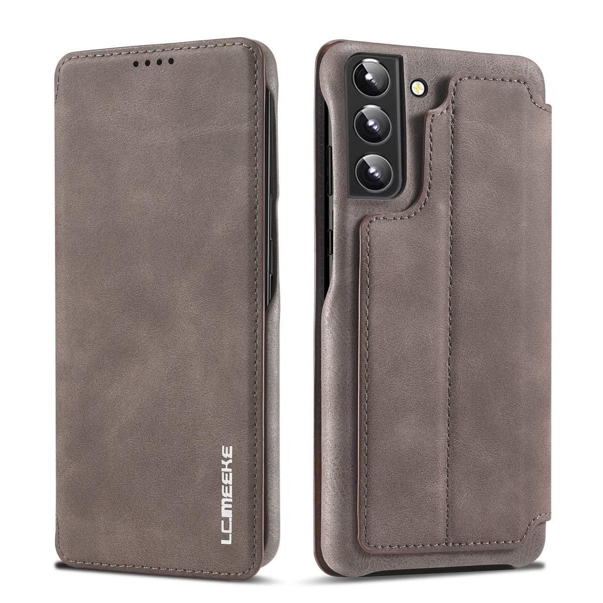 PU+PC leather shockproof phone case for Samsung Galaxy S22 Plus stand