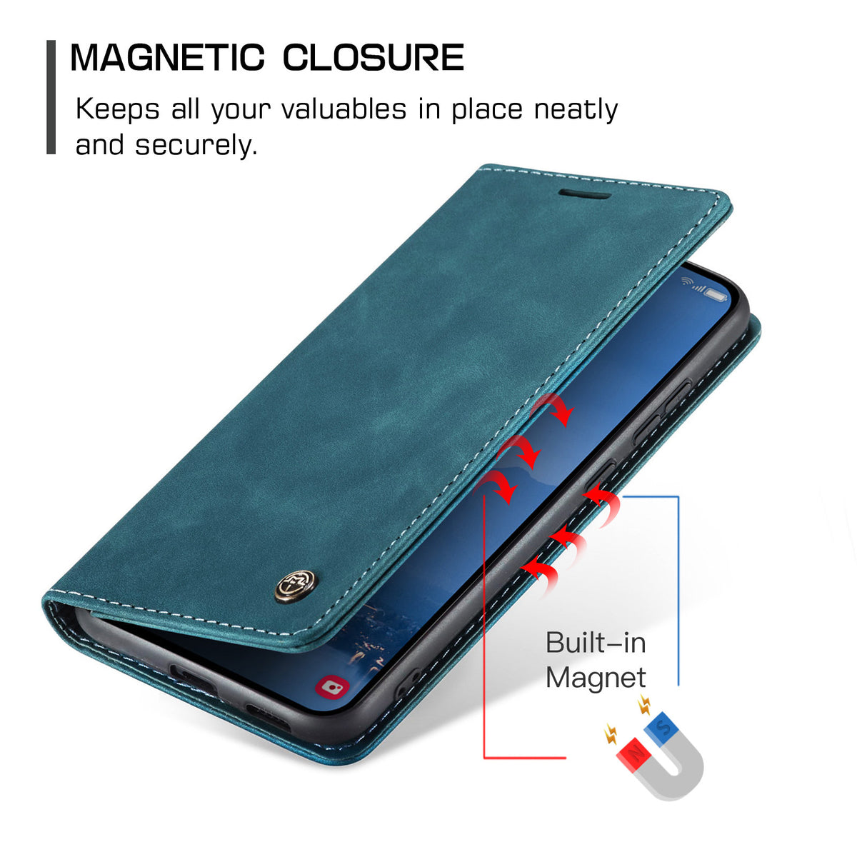 Flip-style protective case with card slot and stand for Samsung Galaxy S26 Ultra