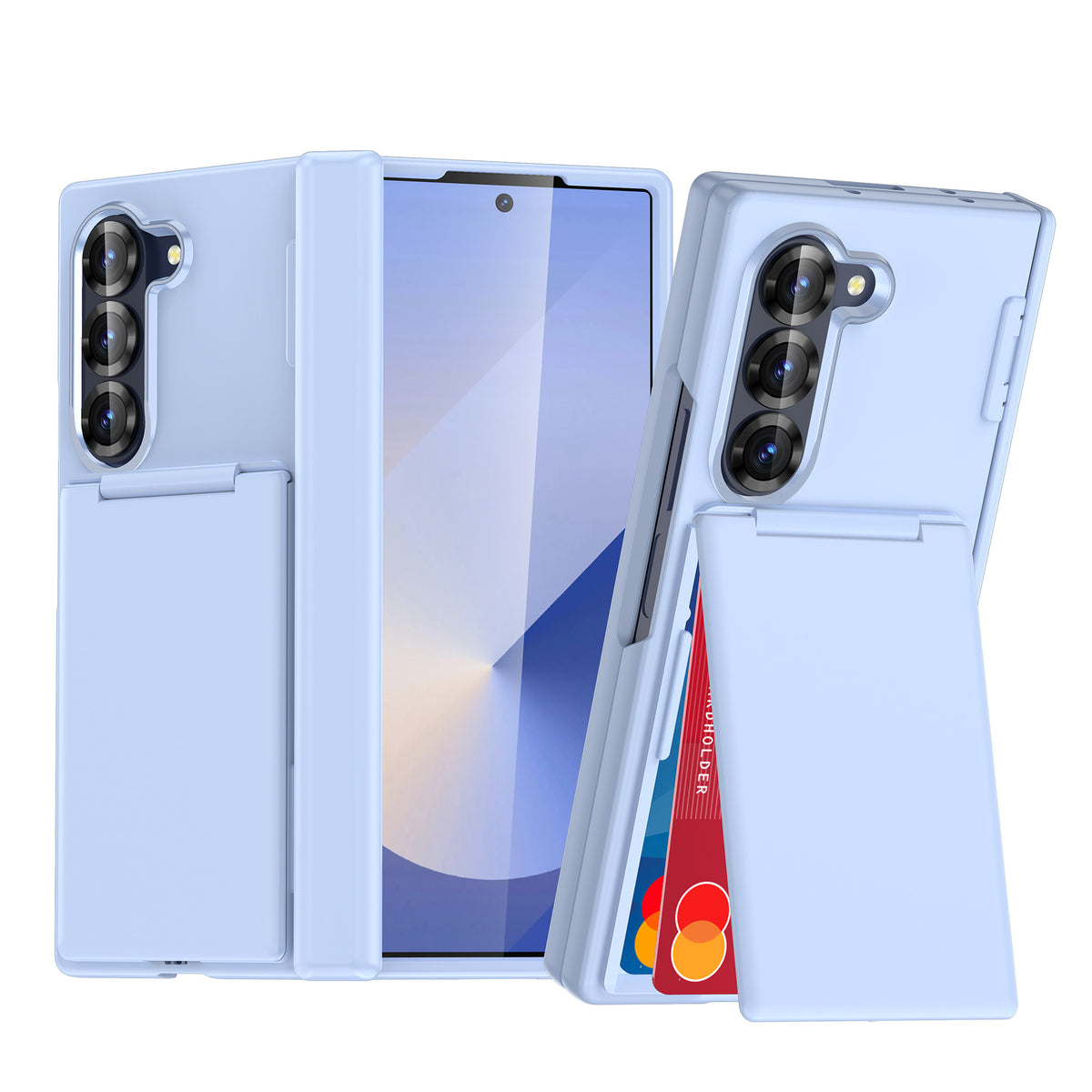 Compatible with Samsung ZFold8 folding card holder phone case