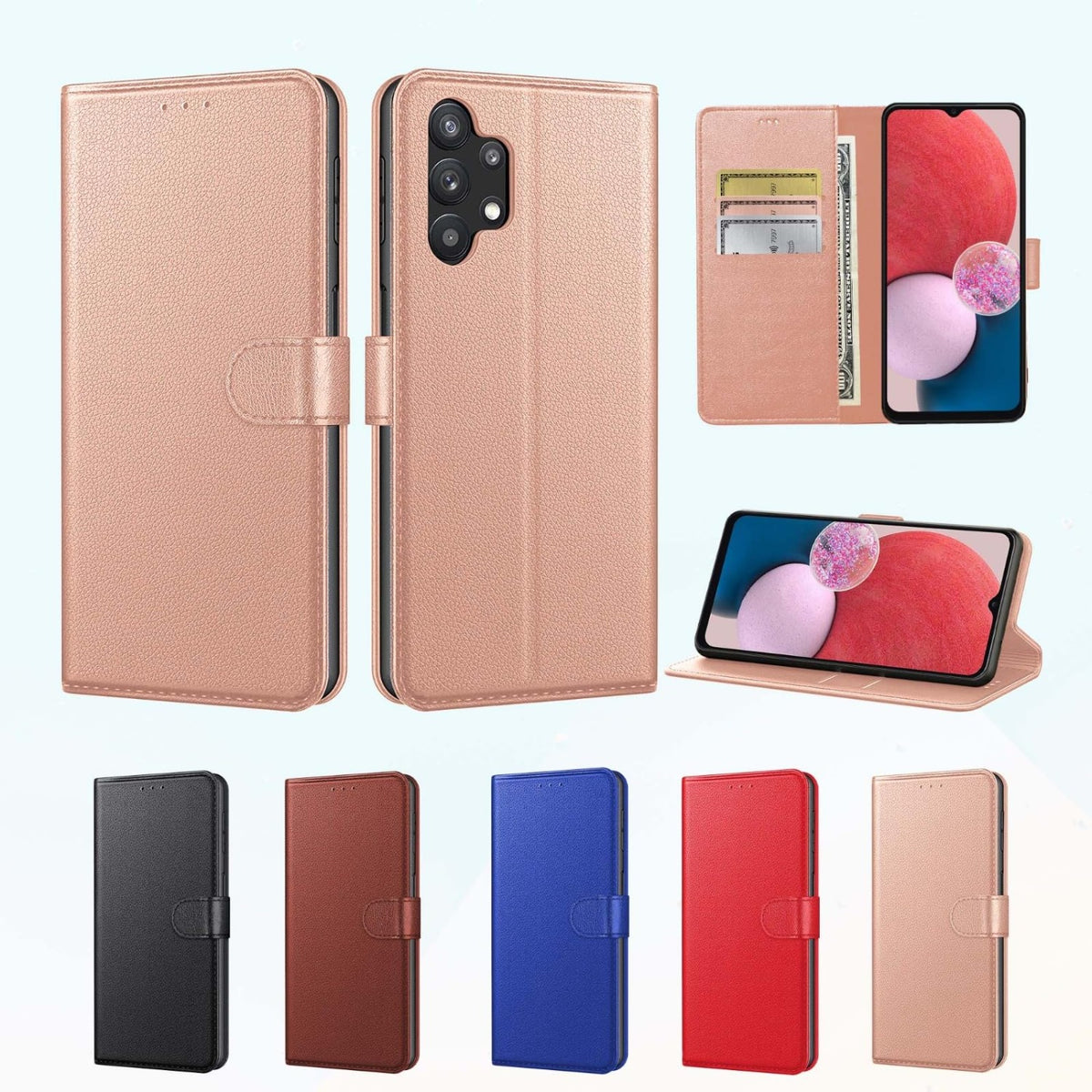 Luxury genuine leather phone case for Samsung Galaxy A14 5G / A14 4G
