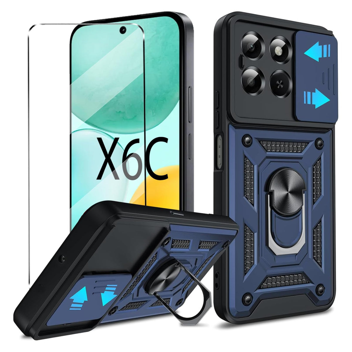 TPU+PC shockproof phone case for Redmi Note 15 Pro 5G with screen pro