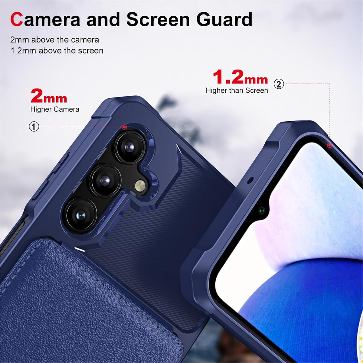 Flip wallet case for Samsung Galaxy A17, military-grade shockproof, with stand