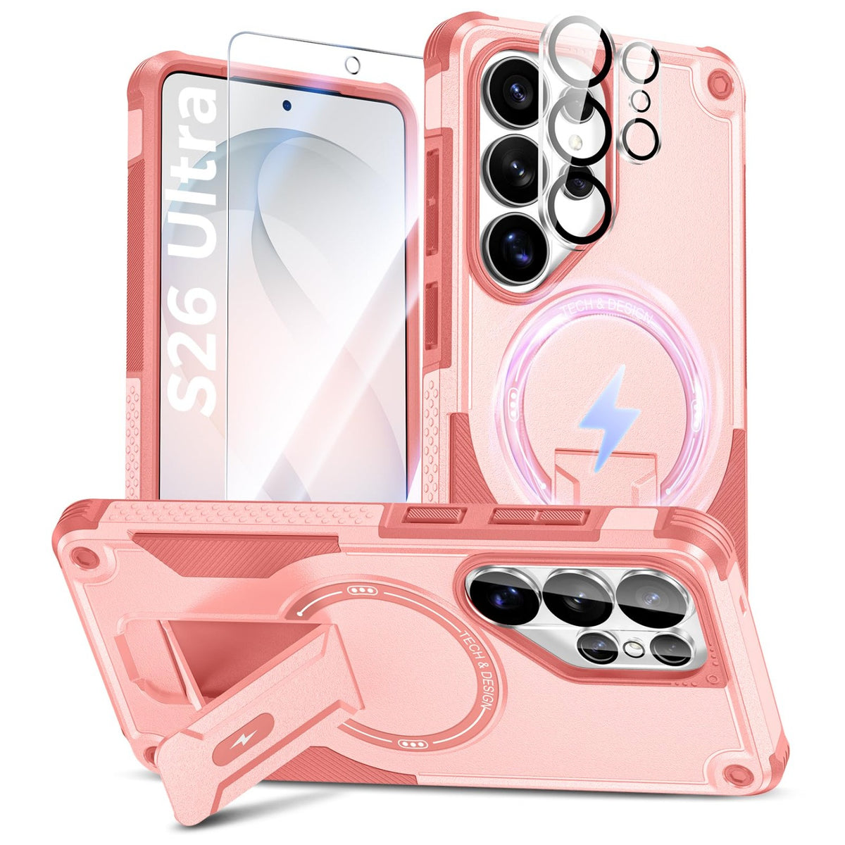 MagSafe Shockproof Phone Case for Samsung Galaxy S26 Ultra (Screen Protector Included)