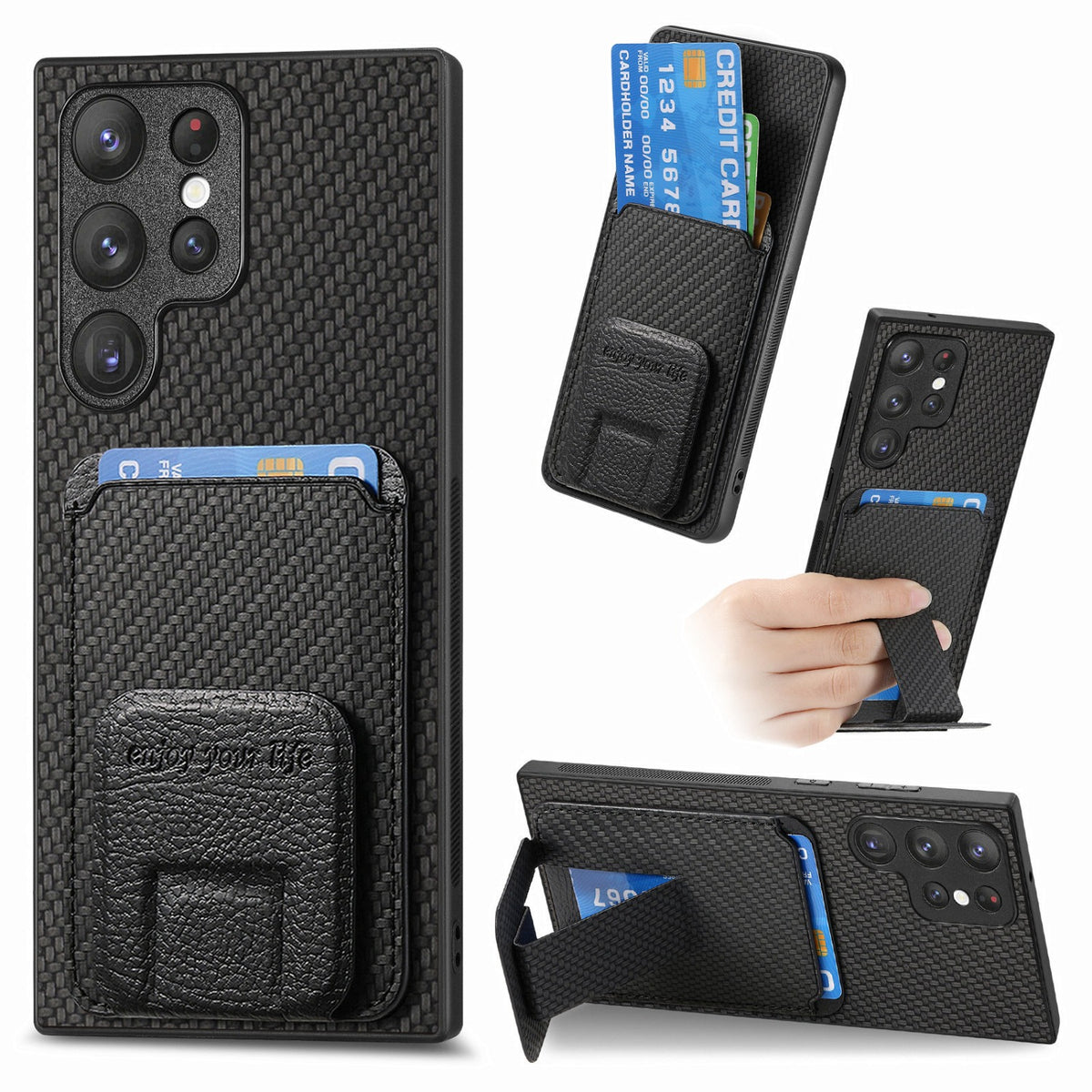 PU leather stand Shockproof phone case for Samsung Galaxy S25 Ultra