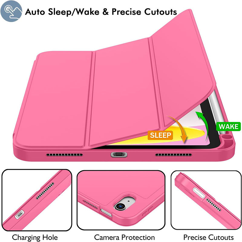 10.9/11-inch iPad A16 10th Gen Tri-fold Smart Case with Pen Slot TPU