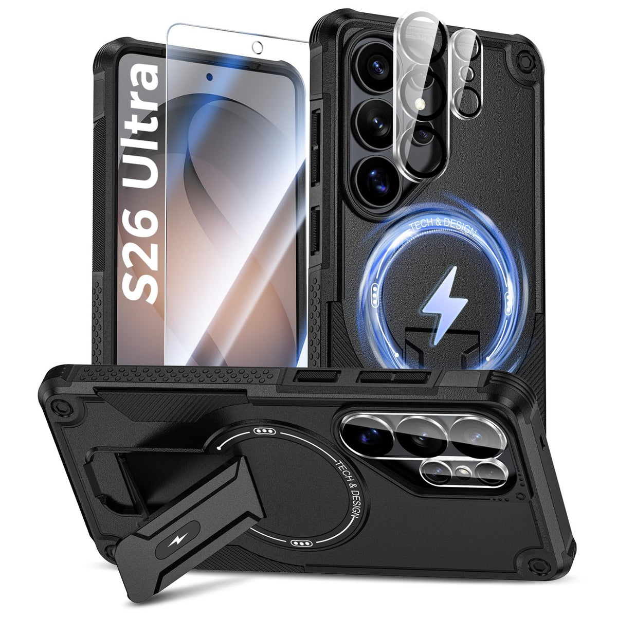 MagSafe Shockproof Phone Case for Samsung Galaxy S26 Ultra (Screen Protector Included)
