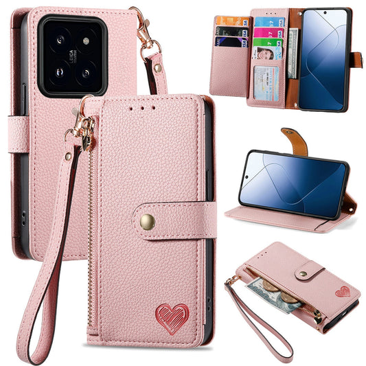 Faux leather wallet-style Card Holder phone case for Redmi Note 15 5G