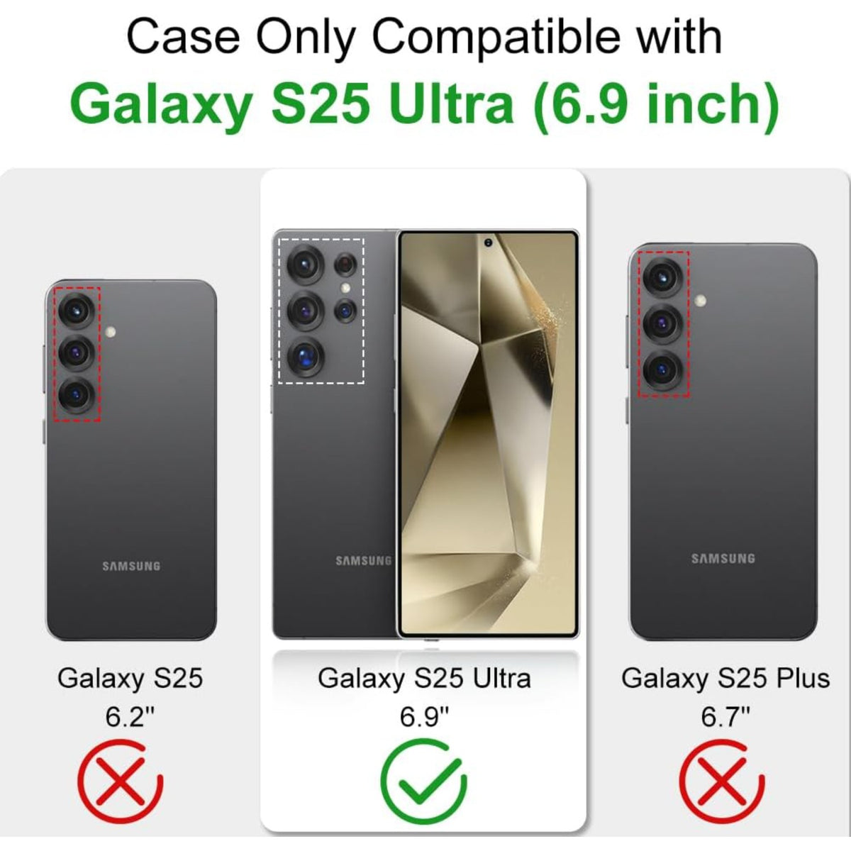 Scratch-resistant phone case for Samsung Galaxy S25 Ultra, Magsafe compatible