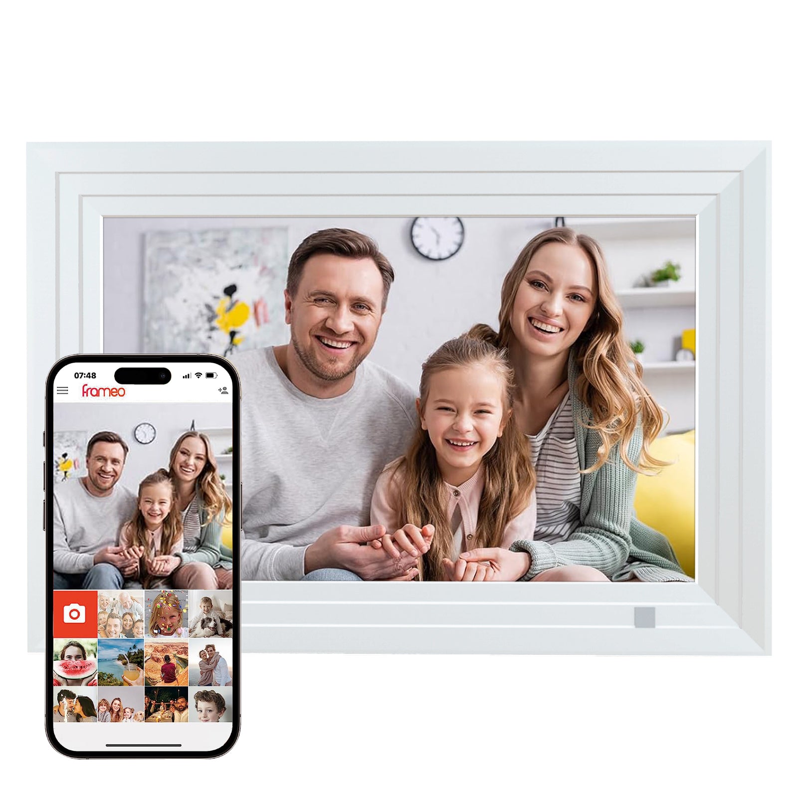 VEANXIN 10.1 inch Digital Picture Frame-White