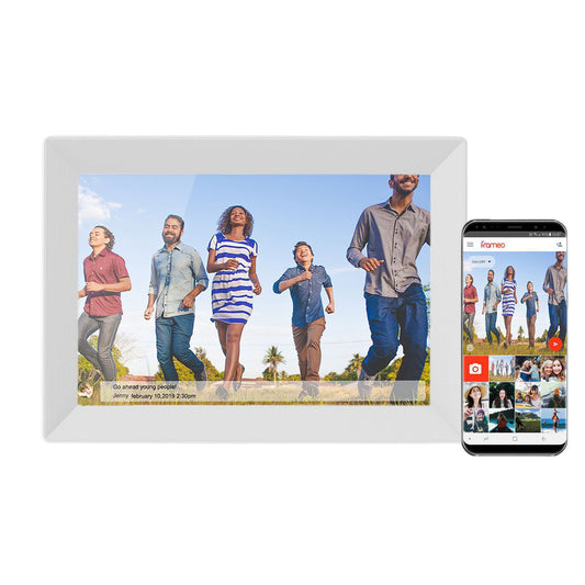 VEANXIN Frameo 10.1 Inch WiFi Digital Photo Frame-White