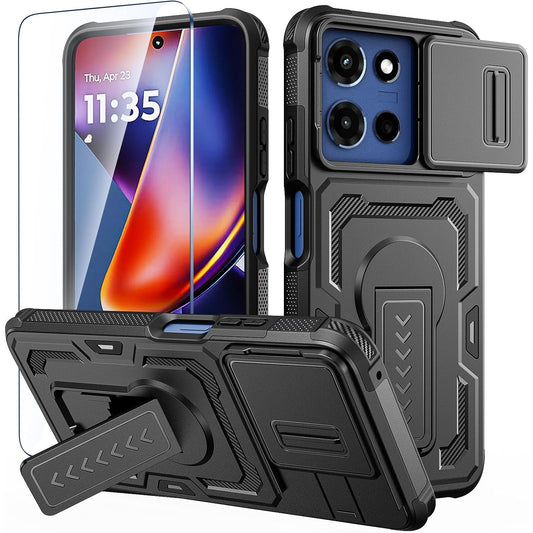 Military-grade shockproof phone case for Moto G 2026 with HD screen p