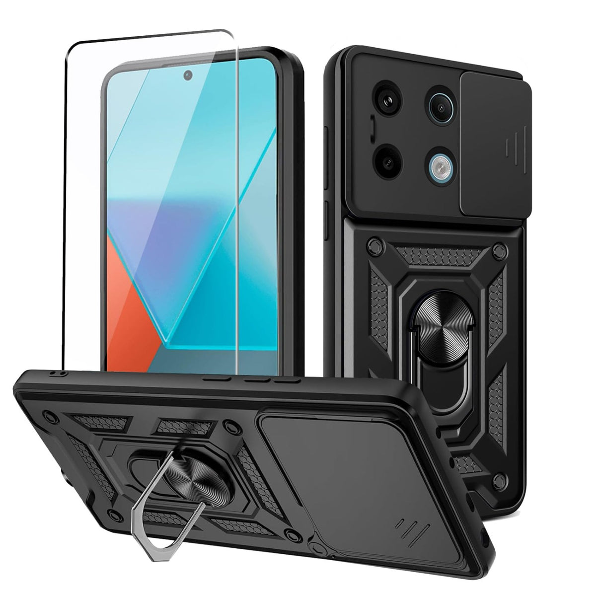 TPU+PC shockproof phone case for Redmi Note 15 Pro 5G with screen pro