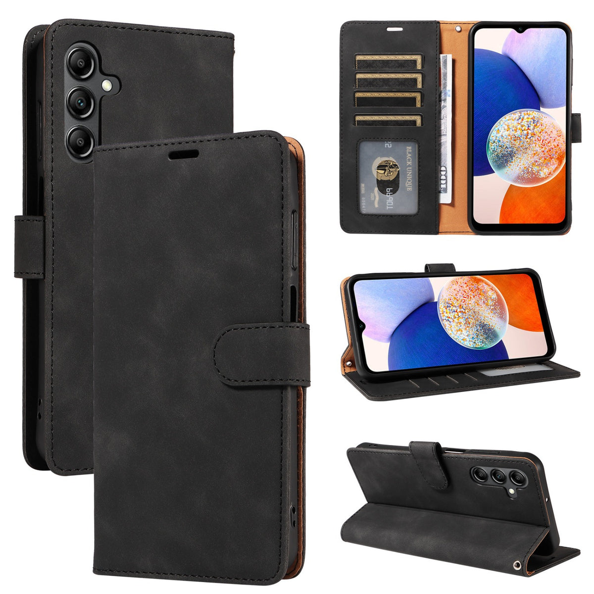 Leather Wallet Phone Case | Card Holder for Samsung Galaxy A16 5G