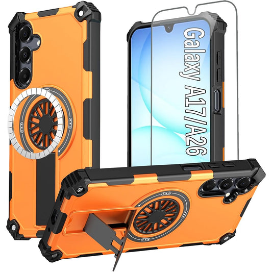 Military-grade magnetic protective case for Galaxy A17 5G with screen