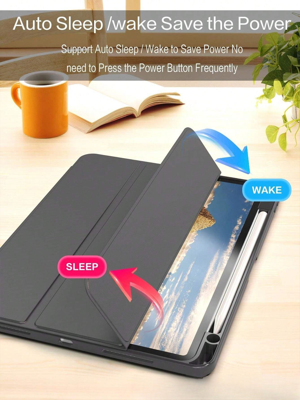Tri-fold stand shockproof tablet case for iPad (A16) 11/10.9-inch