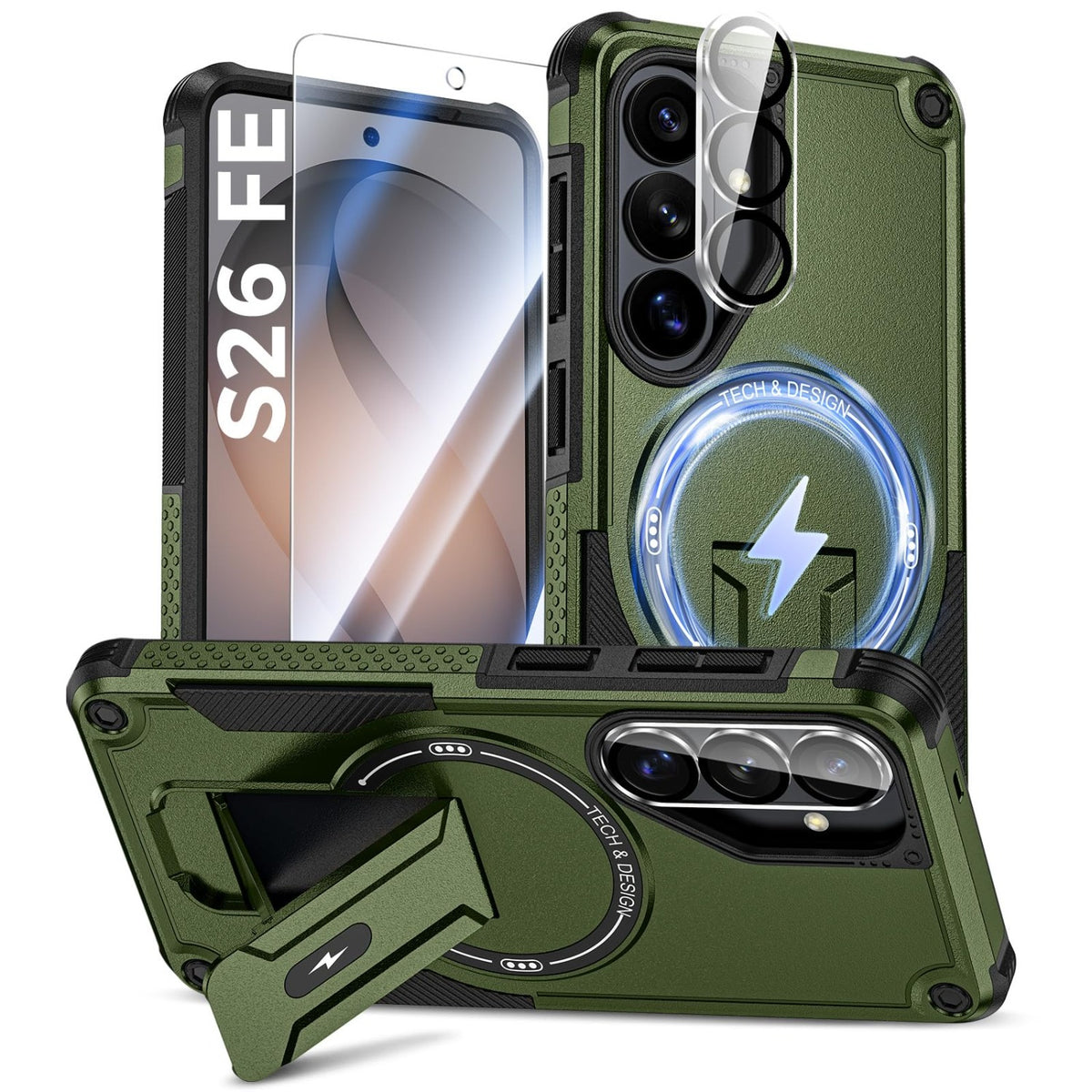 MagSafe Shockproof Phone Case for Samsung Galaxy S26 Ultra (Screen Protector Included)