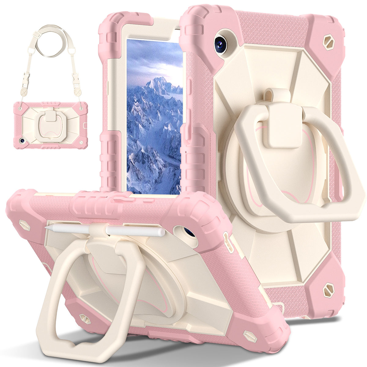 360° Rotating Tablet Case For Samsung Tab A9 Plus 11 Inch With Shoulder Strap  Pen Slot