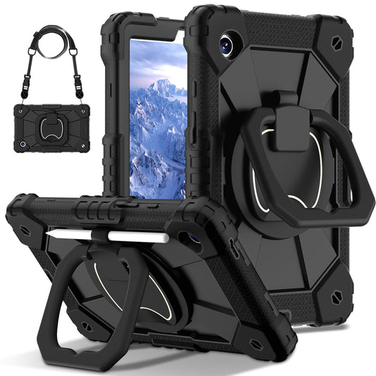 360° Rotating Tablet Case For Samsung Tab A9 Plus 11 Inch With Shoulder Strap  Pen Slot