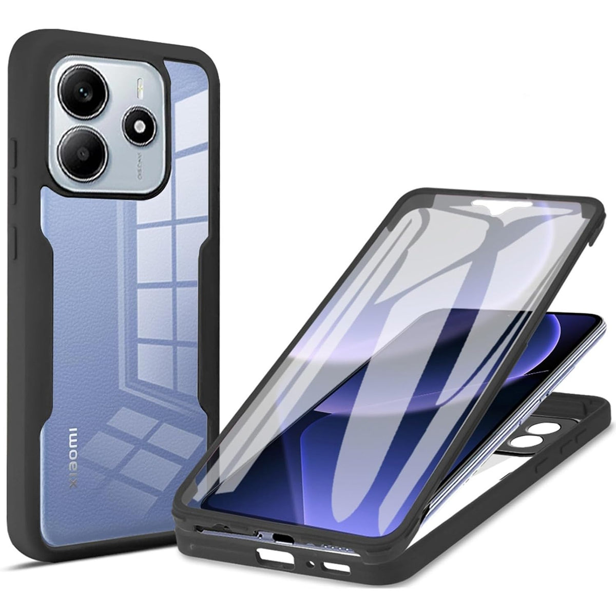 A 360¡ã all-around transparent Shockproof phone case for Redmi Note 14