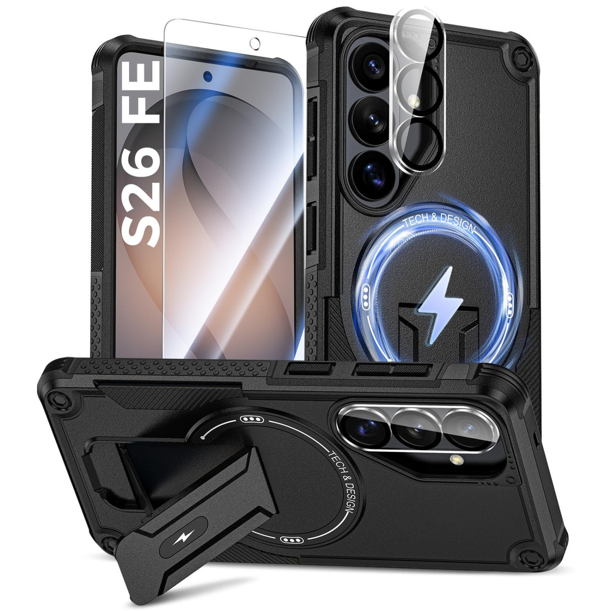 MagSafe Shockproof Phone Case for Samsung Galaxy S26 Ultra (Screen Protector Included)