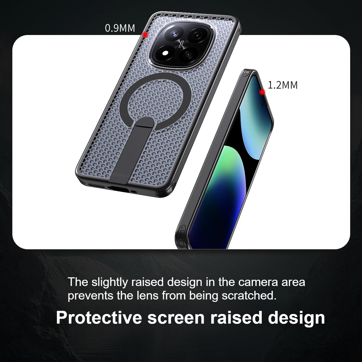 TPU+PC MagSafe cooling phone case for Redmi Note 15 Pro 4G
