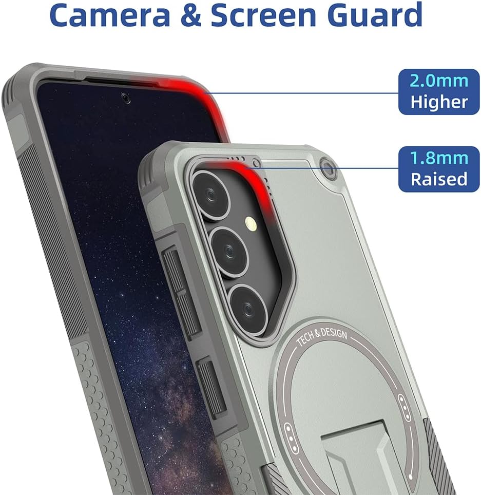 MagSafe Magnetic Phone Case for Samsung Galaxy S25, Military Grade Sh