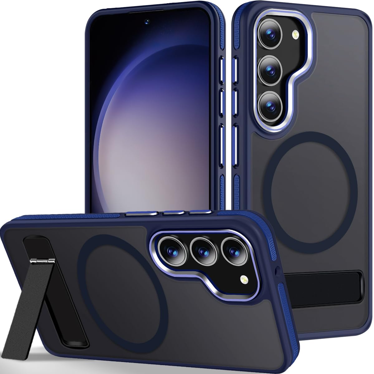 Anti-slip and shockproof phone case for Samsung Galaxy S23, compatible with MagSafe