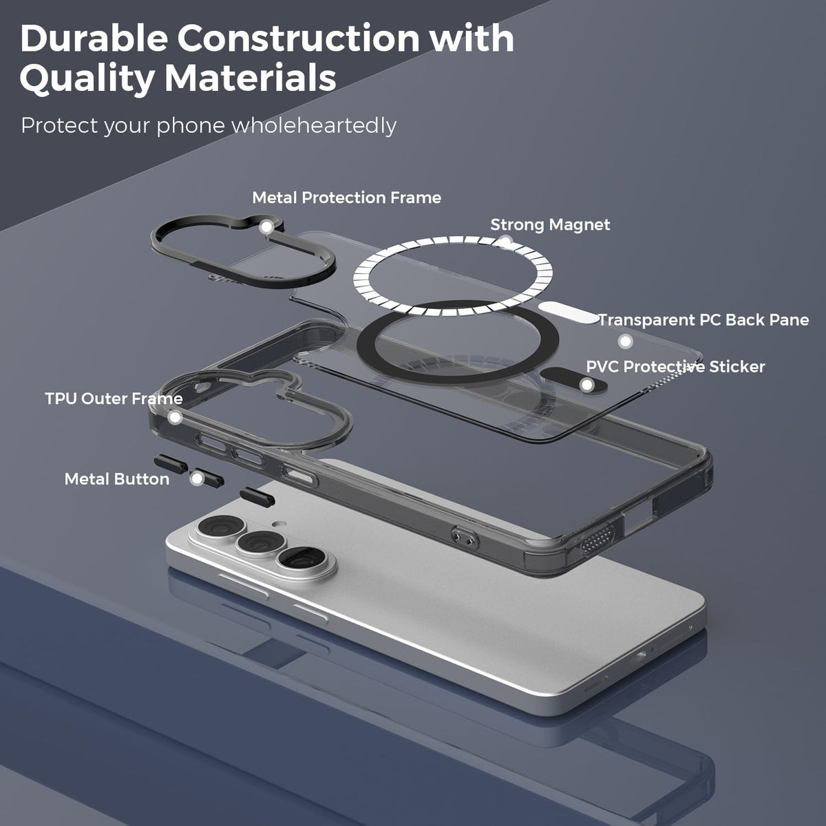 TPU+PC MagSafe phone case for Samsung Galaxy S26