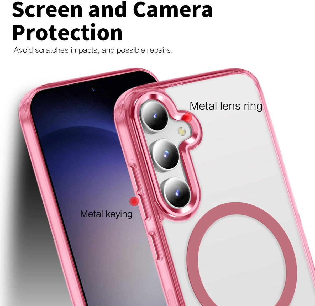 MagSafe Clear Shockproof Case for Samsung Galaxy S25 FE | Free Shipping