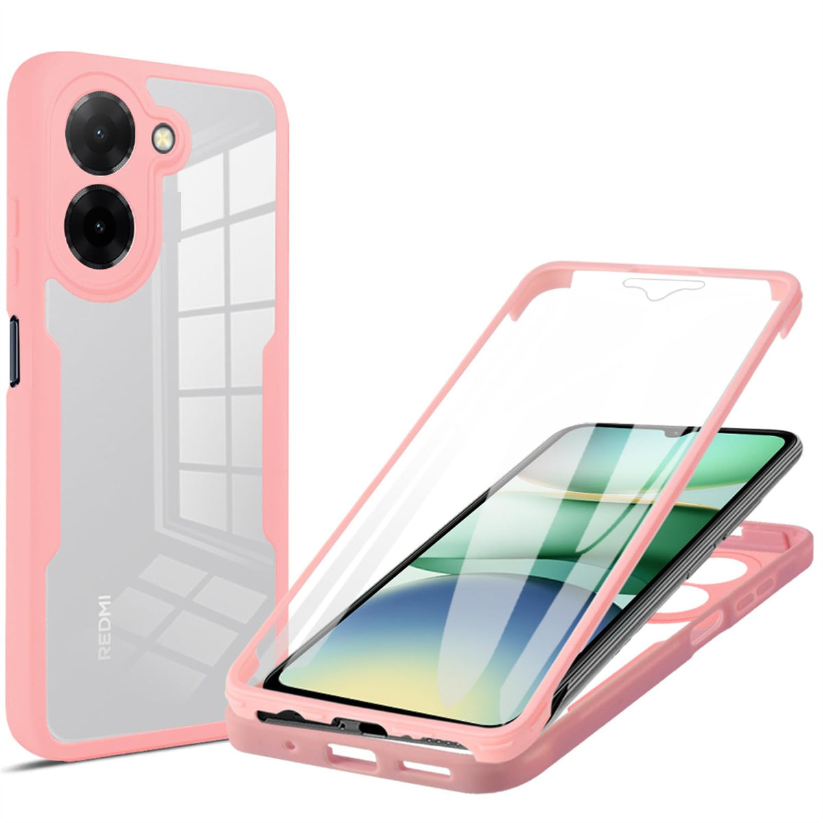 Transparent full-coverage shockproof phone case for Xiaomi Redmi A5 4G