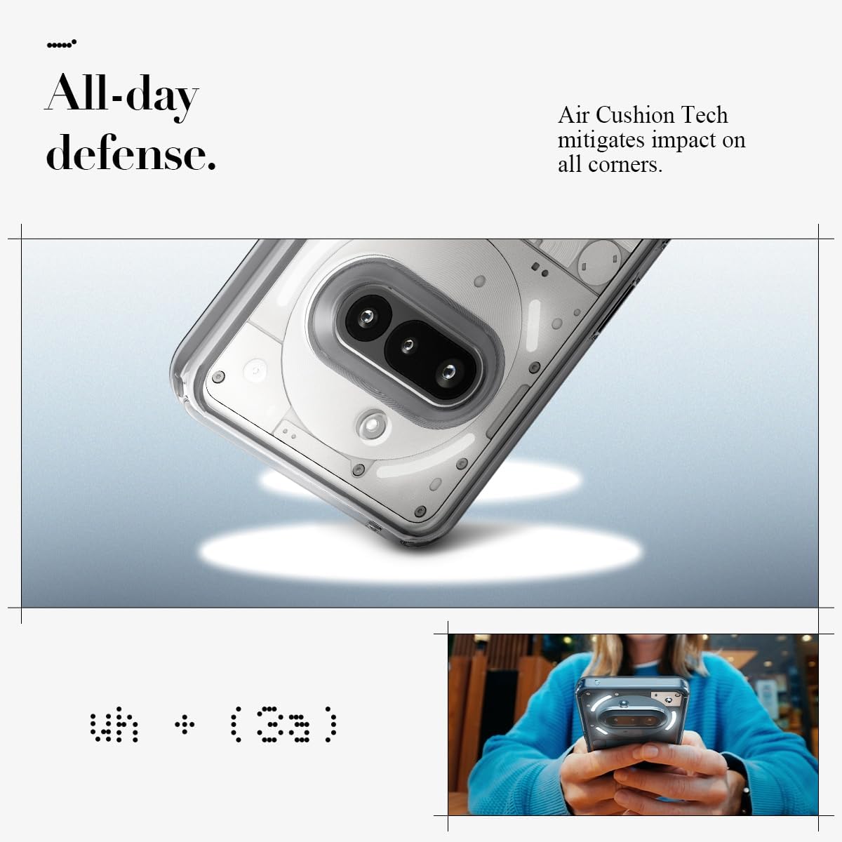 Minimalist phone case for Nothing Phone 3a