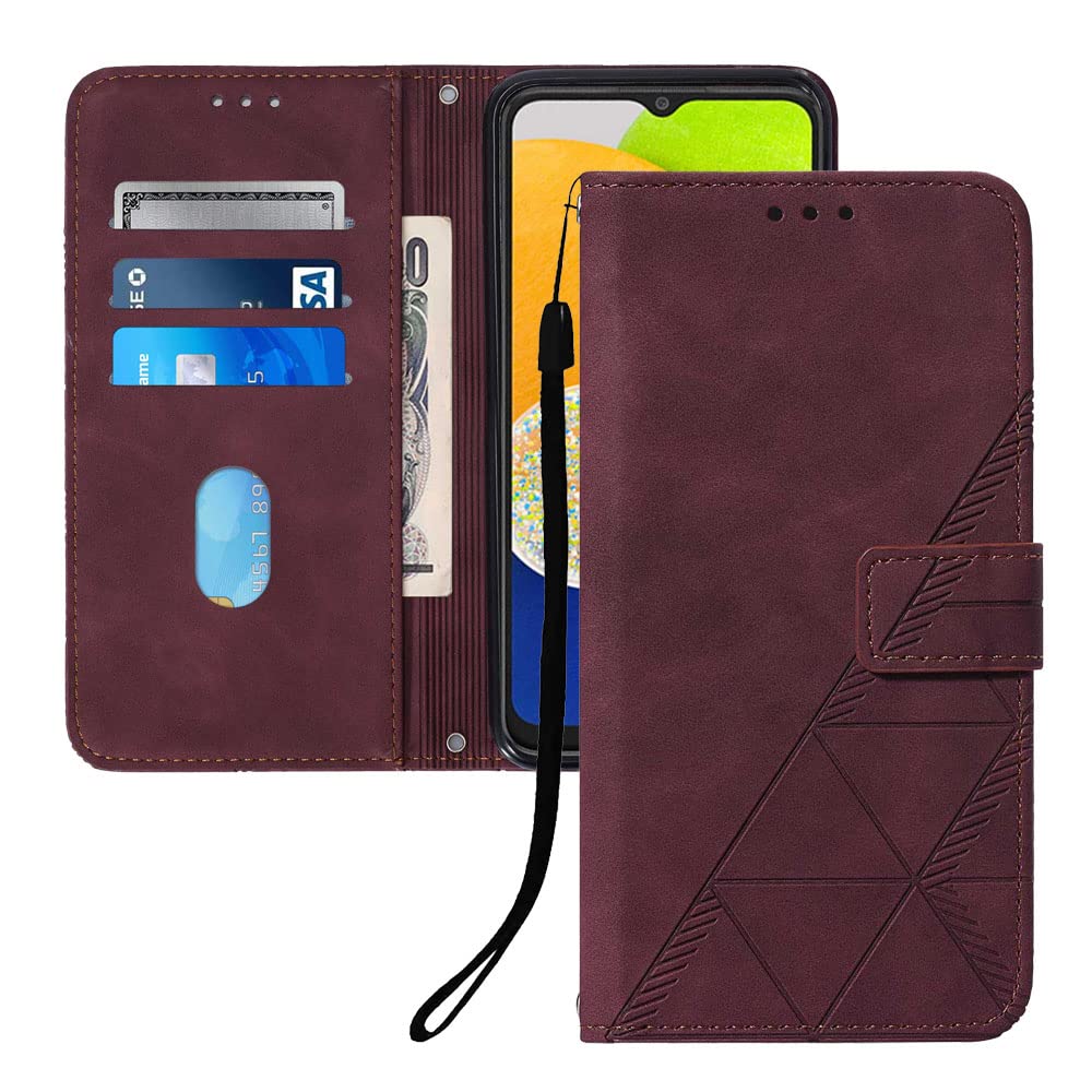 Flip-style faux leather wallet/phone case for Xiaomi Redmi A3