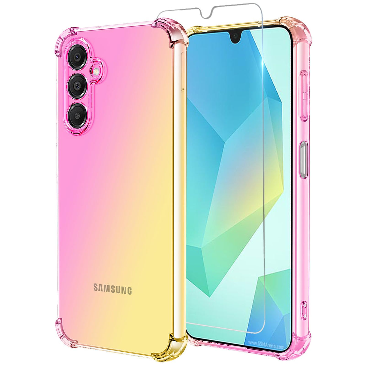 Gradient TPU Phone Case + Screen Protector for Samsung Galaxy A16 5G 