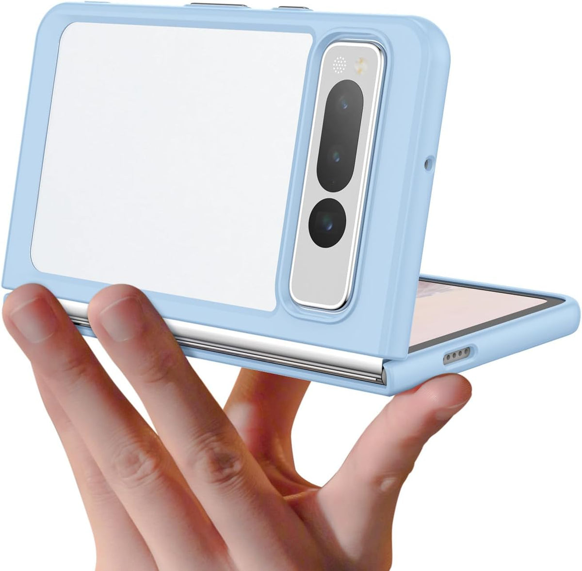 Transparent TPU+PC Acrylic Phone Case for Google Pixel Fold