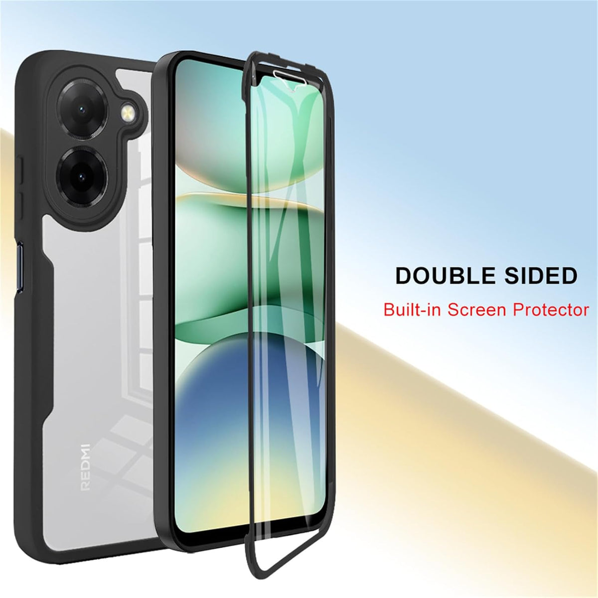 Transparent full-coverage shockproof phone case for Xiaomi Redmi A5 4G