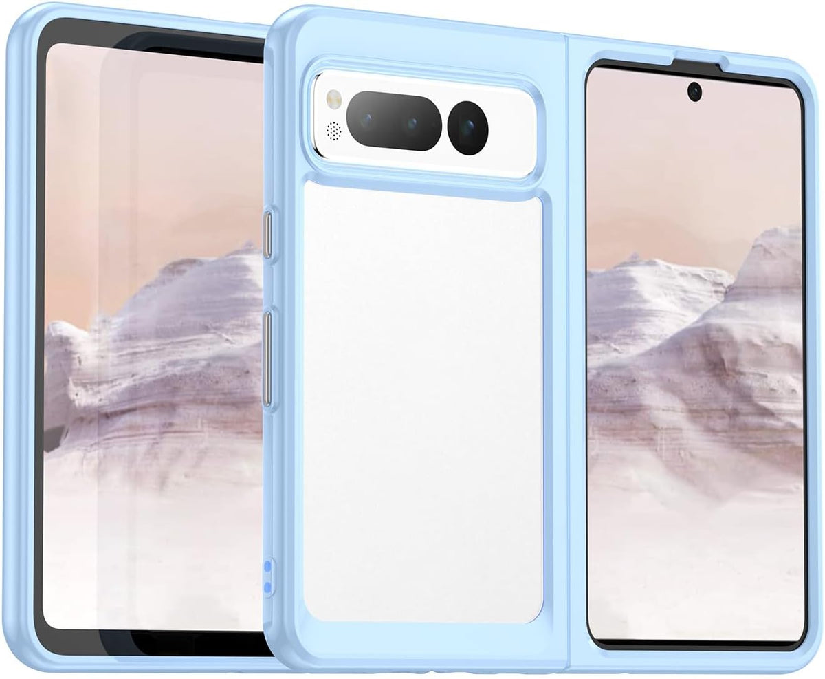 Transparent TPU+PC Acrylic Phone Case for Google Pixel Fold