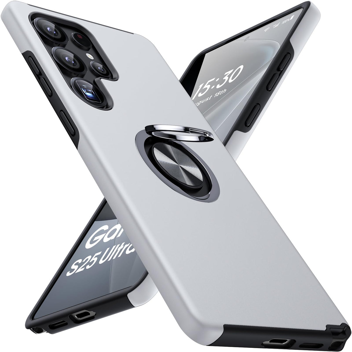 Shockproof phone case for Samsung Galaxy A56 5G, includes two screen protectors.
