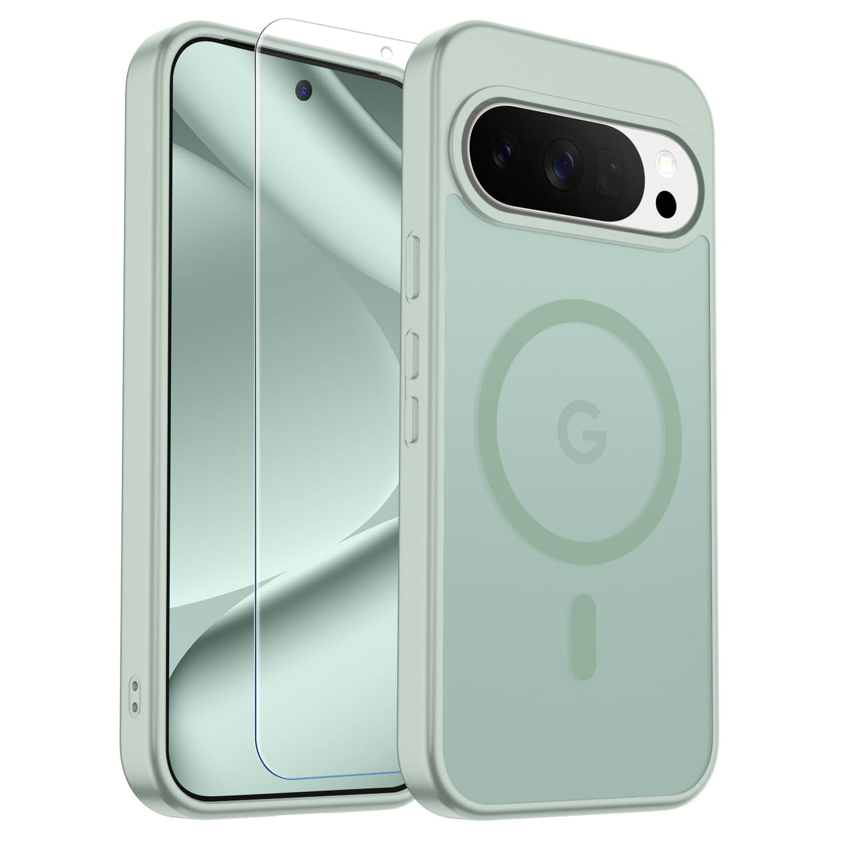Transparent shockproof magnetic phone case for Samsung Galaxy S25 Ultra with screen protector
