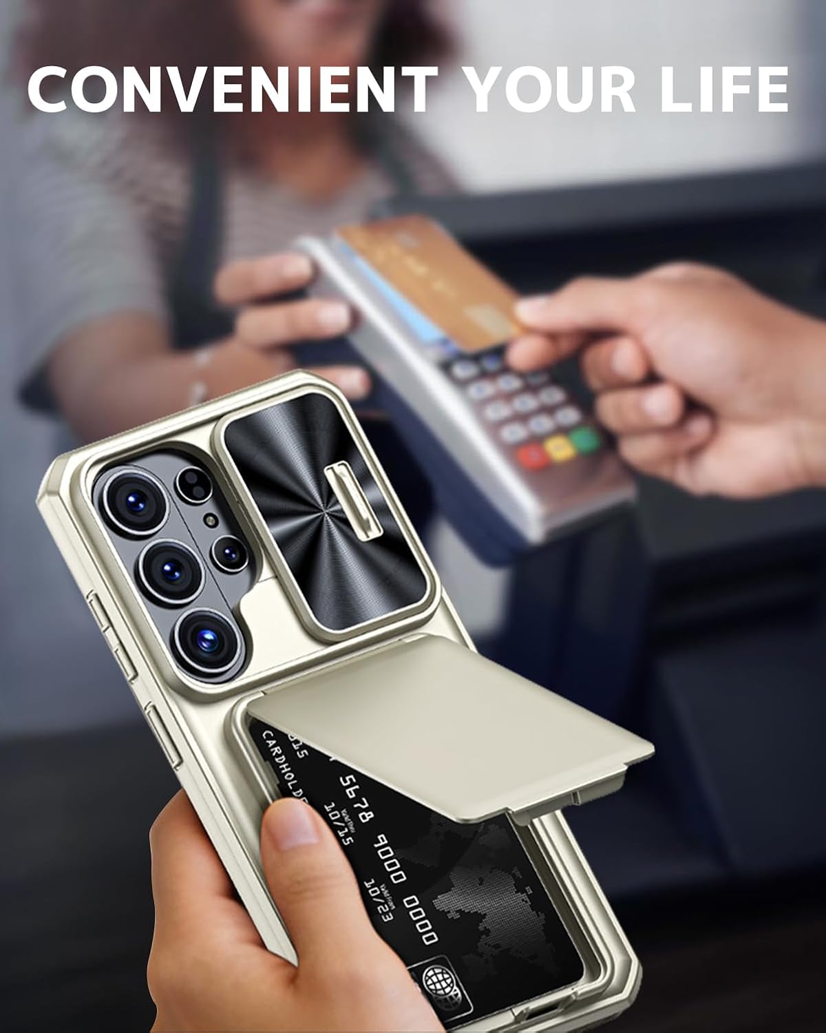 Wallet-style card slot phone case for Samsung Galaxy S26 Ultra