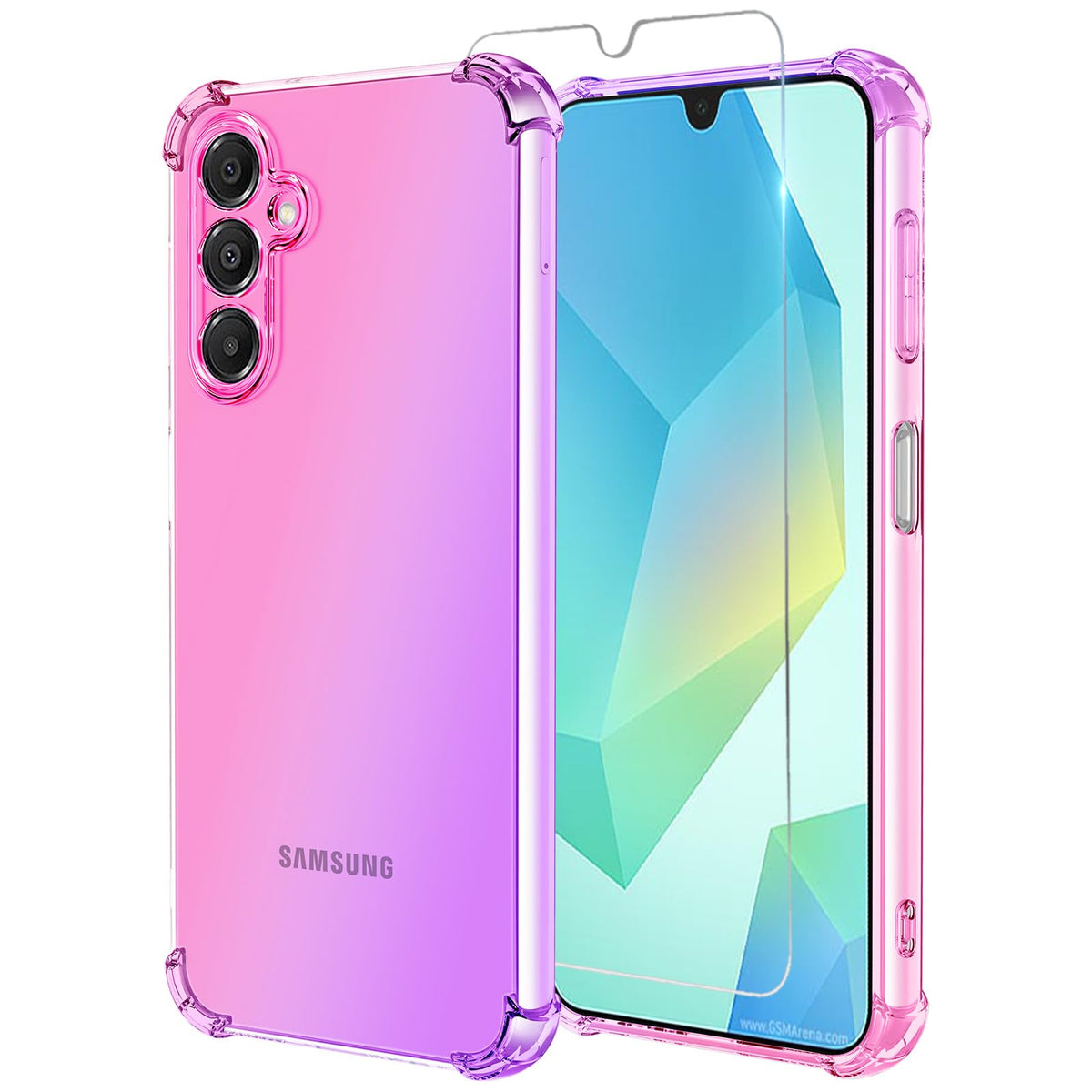 Gradient TPU Phone Case + Screen Protector for Samsung Galaxy A16 5G 