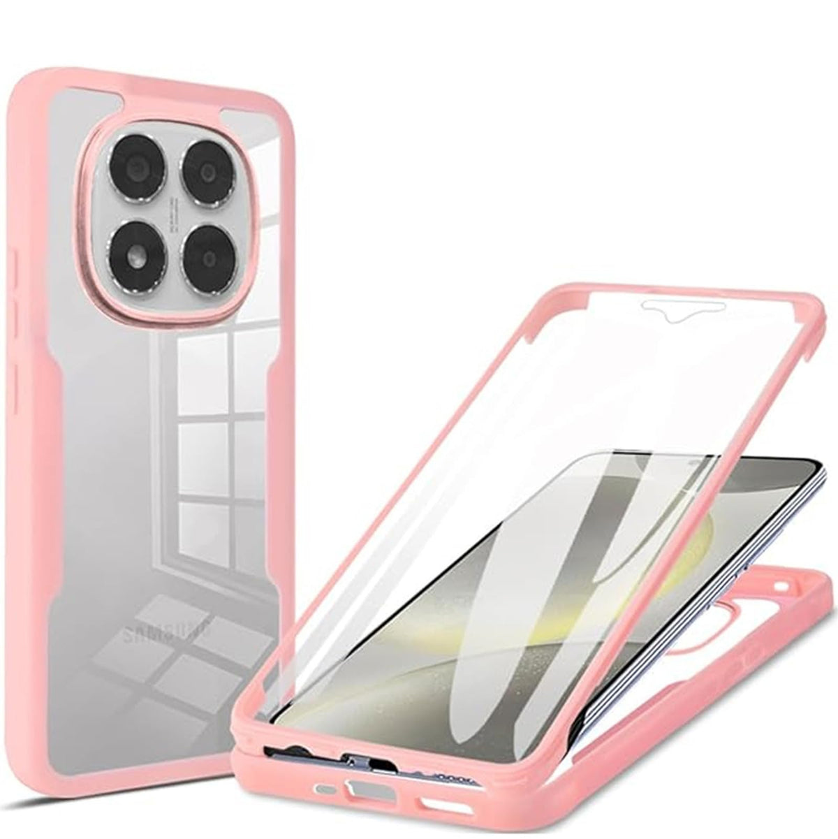 A 360¡ã all-around transparent Shockproof phone case for Redmi Note 14