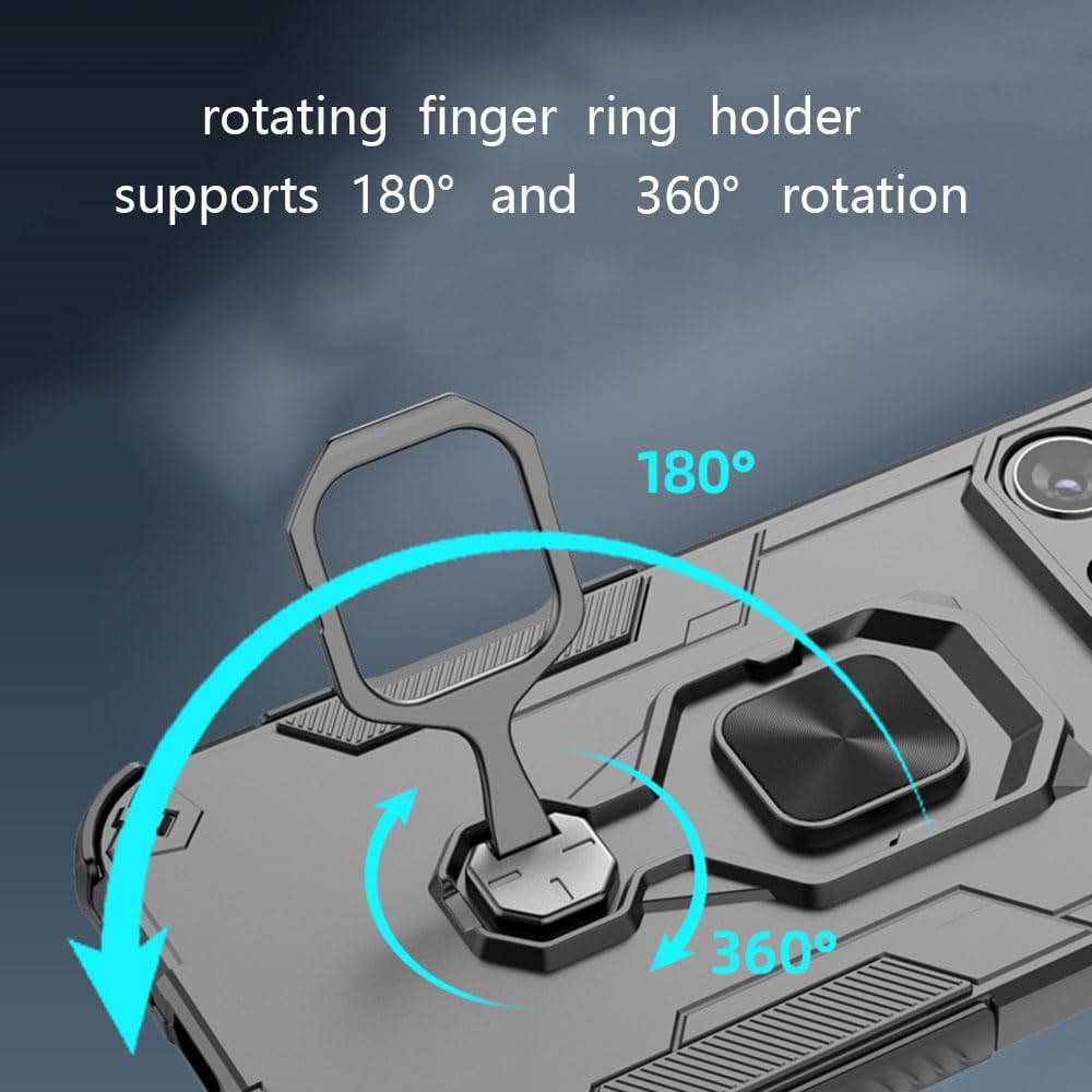 Shockproof protective case with stand for Xiaomi Redmi A5 4G, with tempered glass screen protector