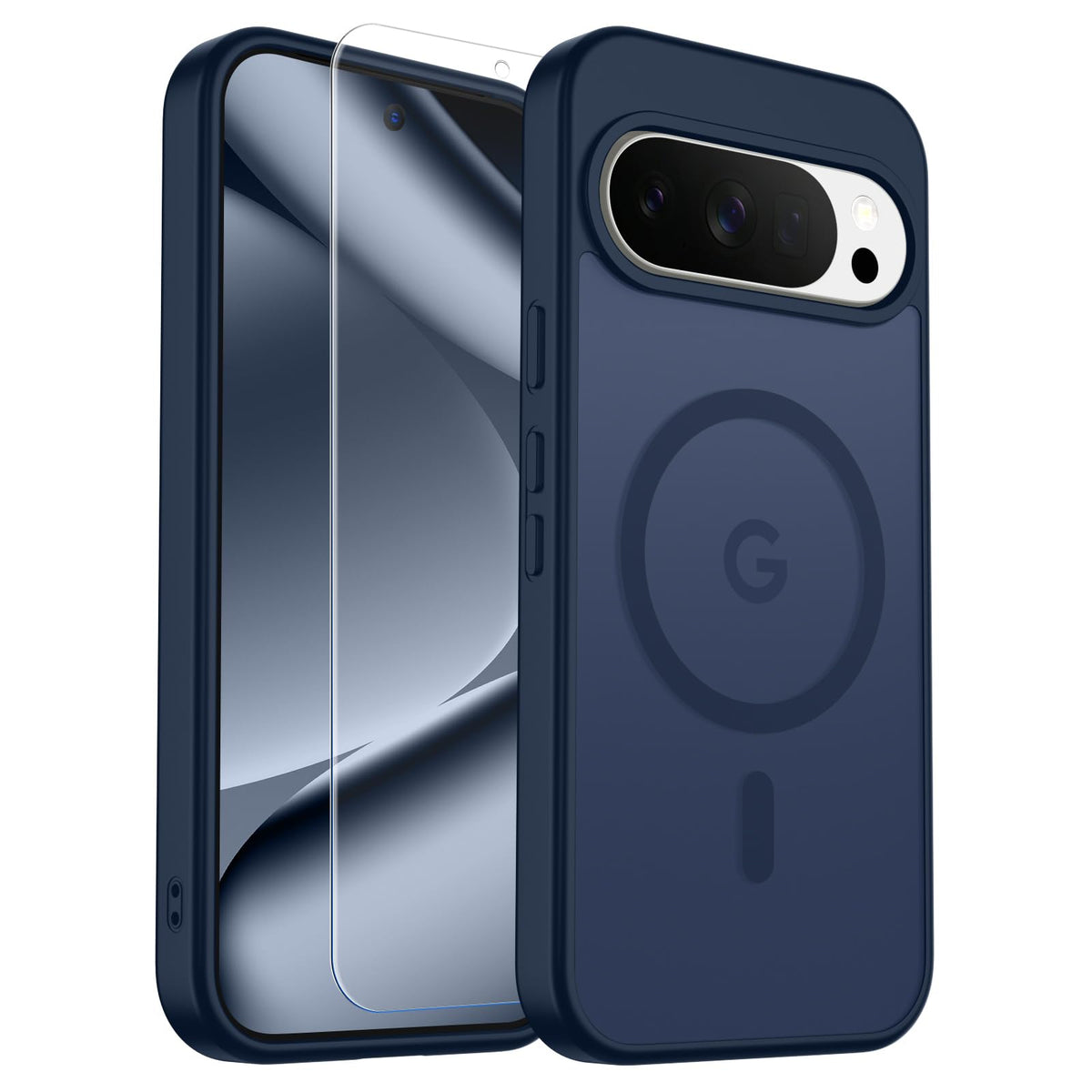 Transparent shockproof magnetic phone case for Samsung Galaxy S25 Ultra with screen protector