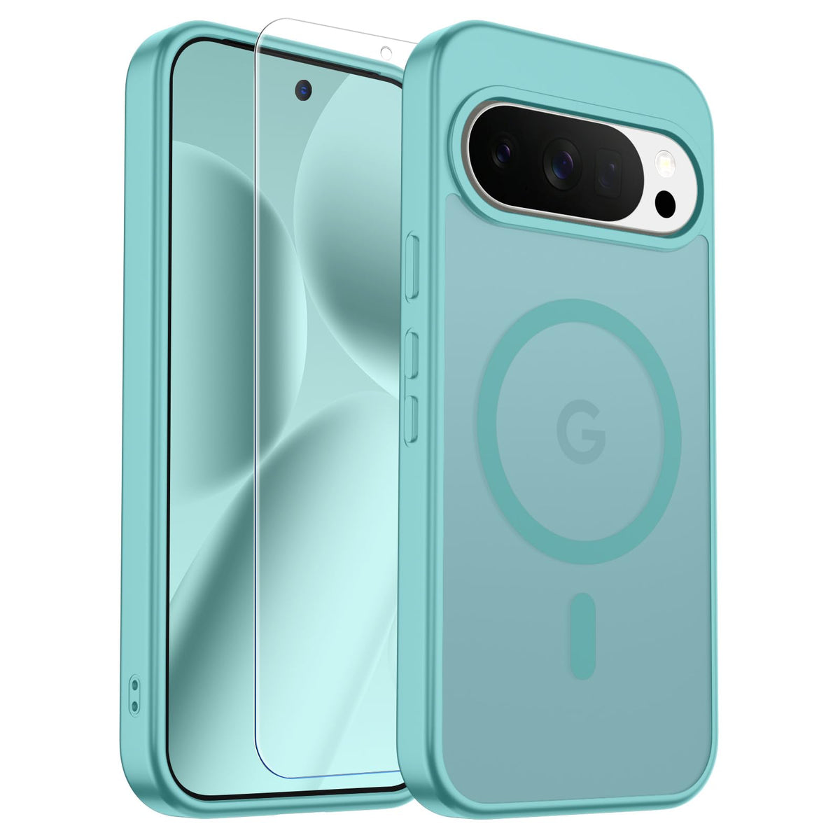 Transparent shockproof magnetic phone case for Samsung Galaxy S25 Ultra with screen protector