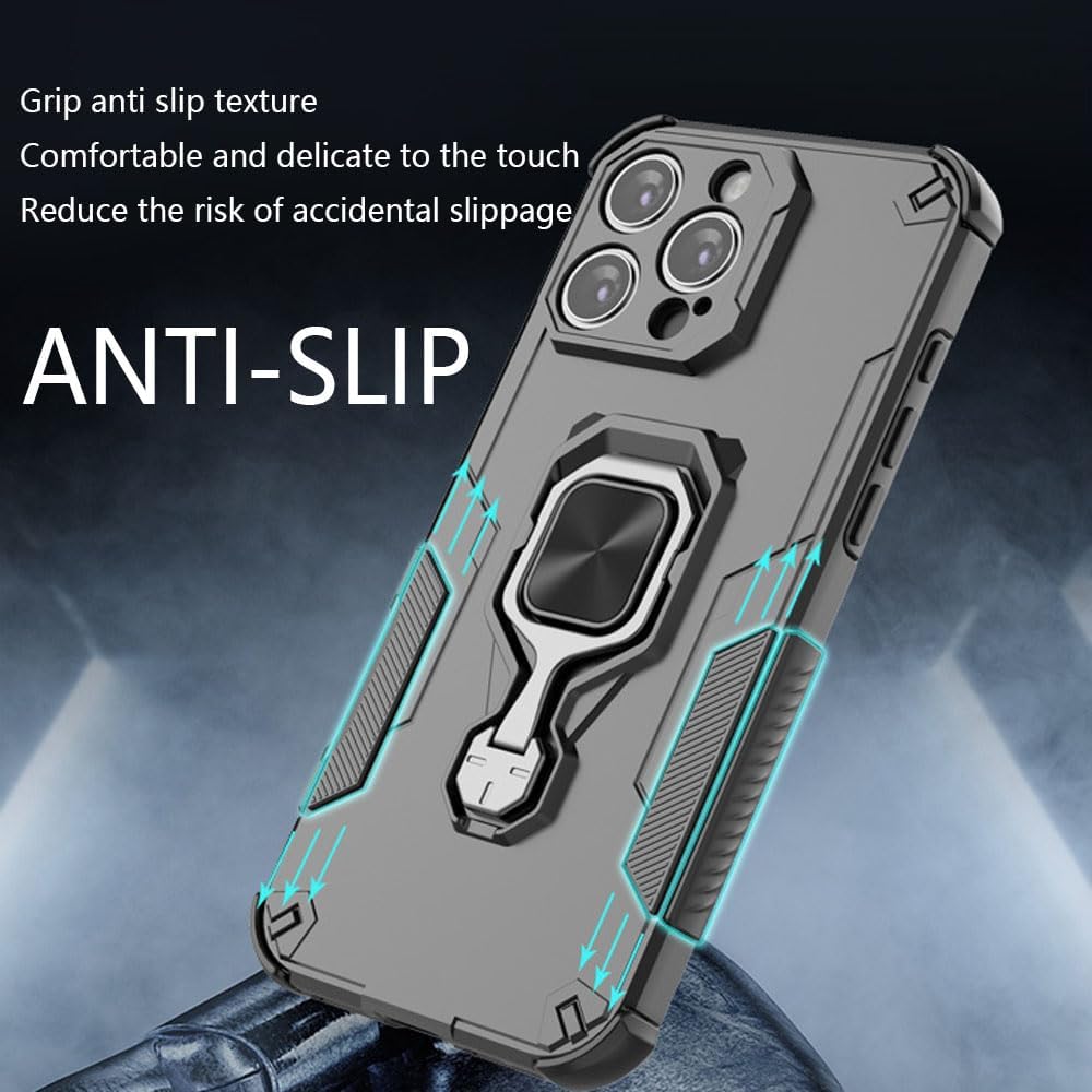 Shockproof protective case with stand for Xiaomi Redmi A5 4G, with tempered glass screen protector